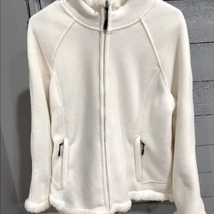 Green Tea White/Ivory Sherpa Jacket